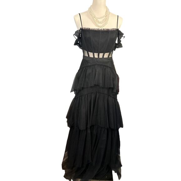 Next Up‎ Black formal Dress Size Small - Picture 1 of 11